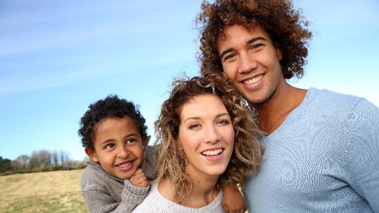 family smiling | dental cleanings in encinitas